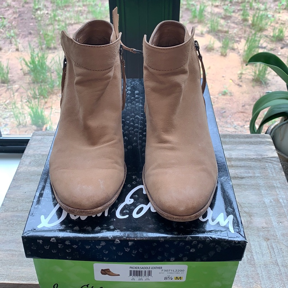 Sam Edelman Tan Leather Booties